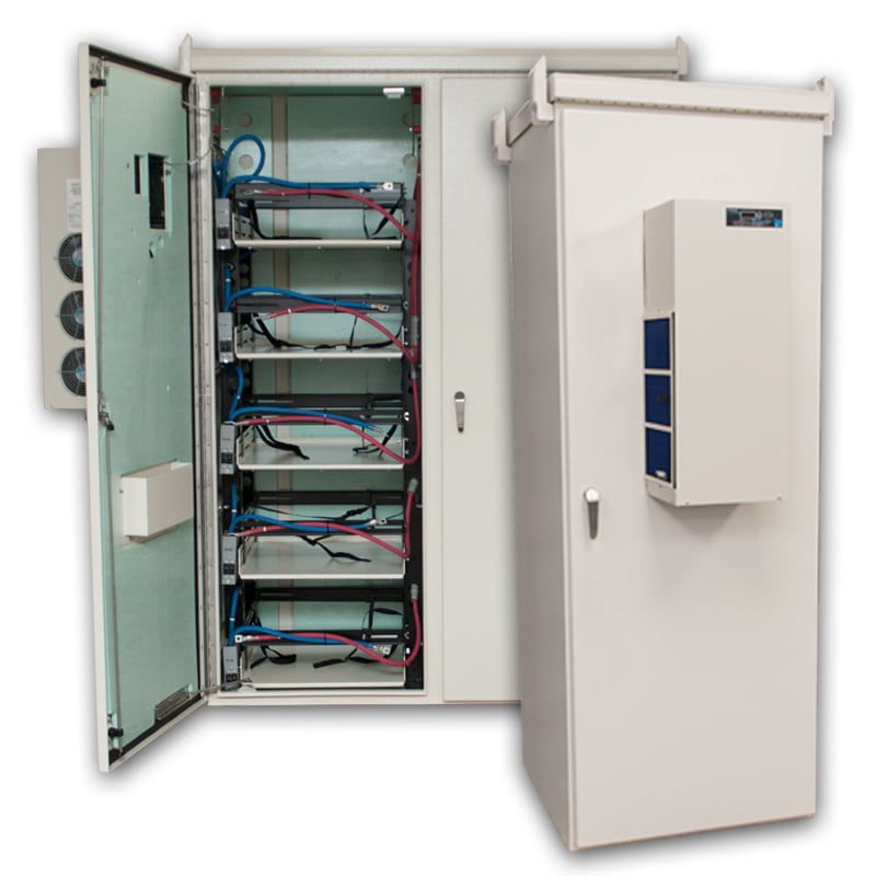 Battery Cabinet Dual Bay-