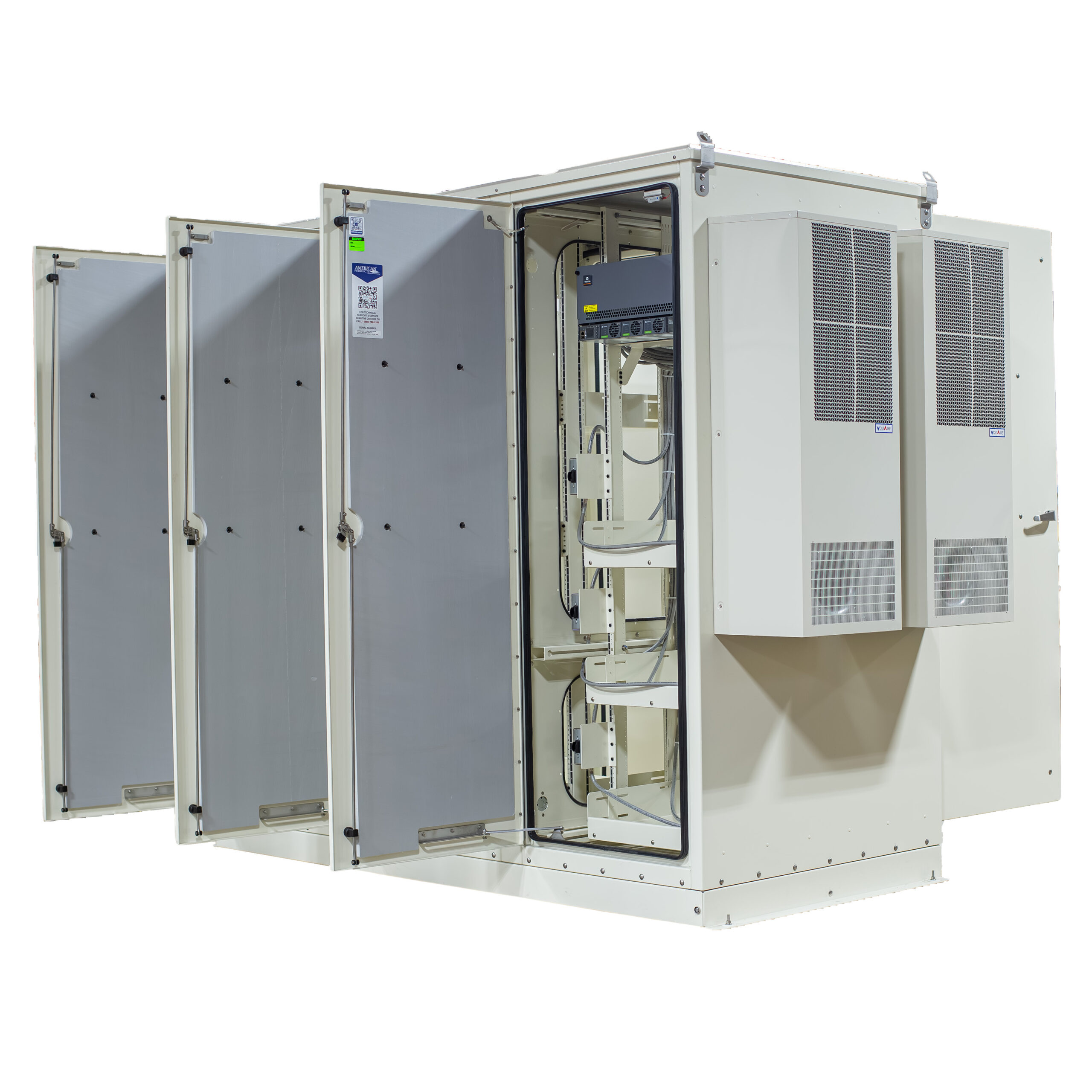Outdoor-triple-bay-enclosure